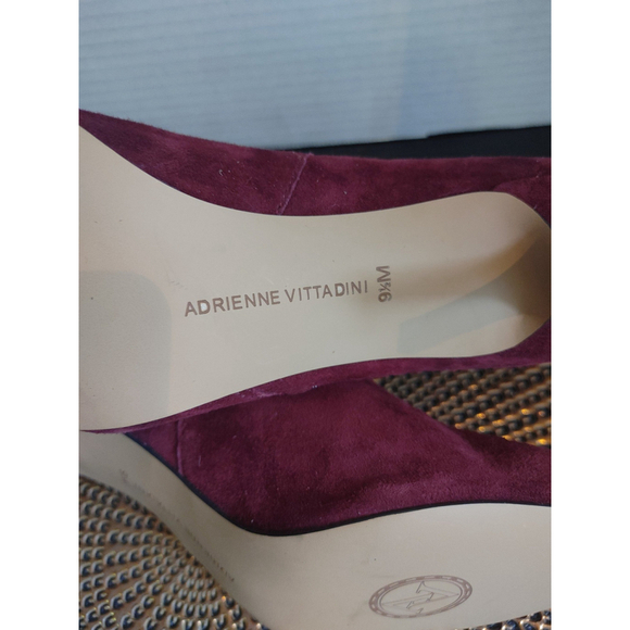 Adrienne Vittadini Firisna Suede Heels Size 9.5M - Picture 6 of 7